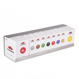 HACCP voordeel set 9 wateroplosbare stickers met RVS Houder